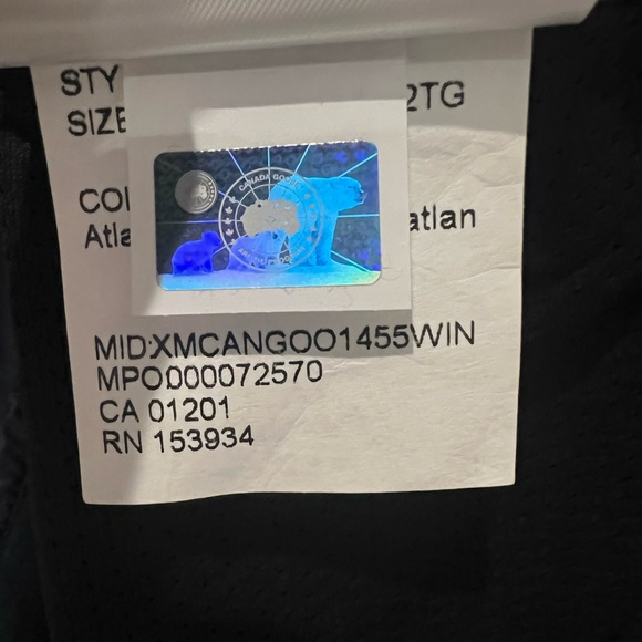 Canada Goose Men’s Hybridge Lite Hoody Atlantic Navy Blue Size 2XL - Picture 7 of 12